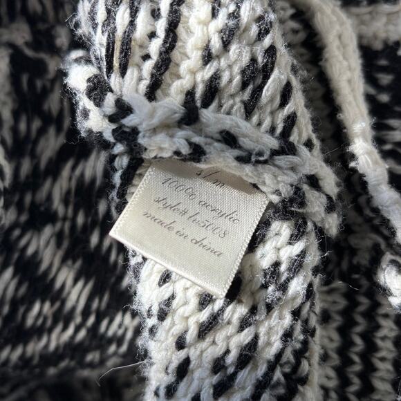 Anthropologie Geometric Open Front Cardigan Sweater S/M - Picture 6 of 10